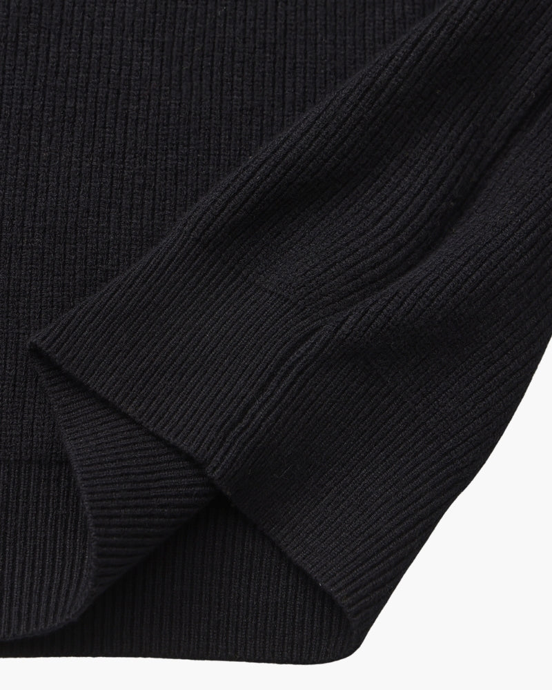 Pull Tricoté Demi-Zip Raffiné