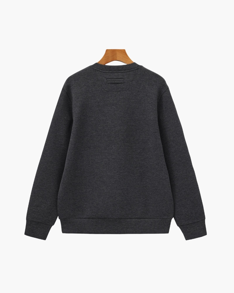 Sweat-Shirt Col Rond Mélange Modal Classique