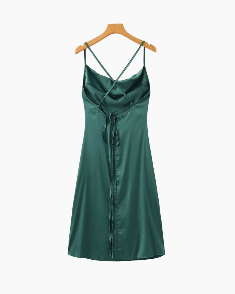 Robe Nuisette en Satin Old Money