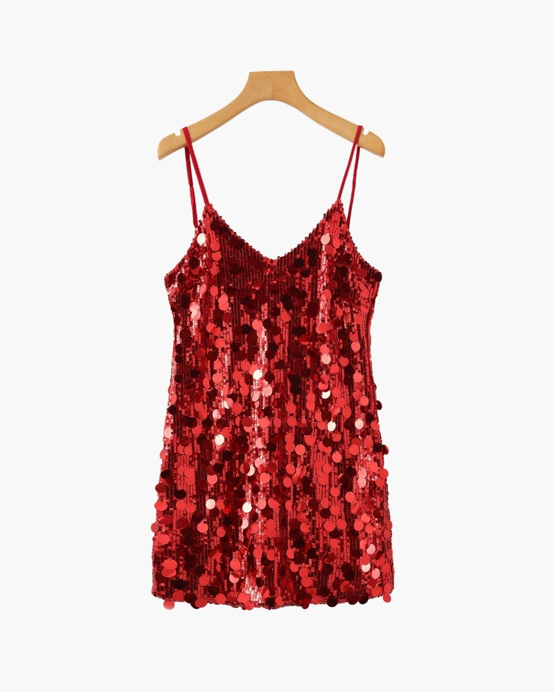 Mini Robe de Soirée à Sequins