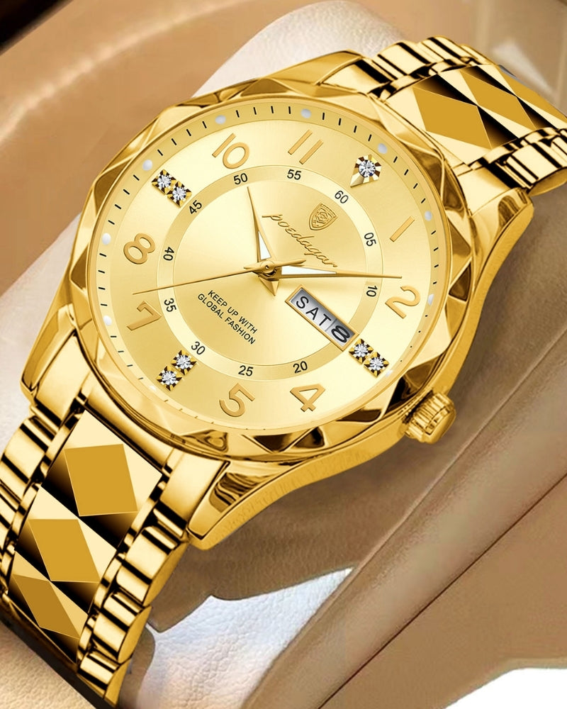 Montre en Acier Bicolore Classique