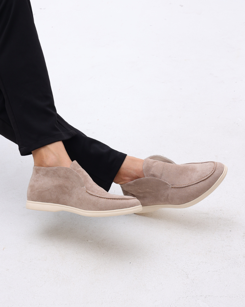 Mocassins Hauts en Daim Old Money