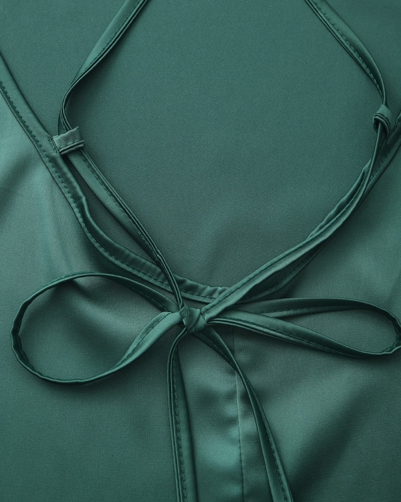 Robe Nuisette en Satin Old Money