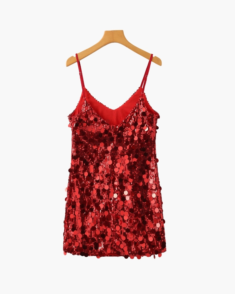 Mini Robe de Soirée à Sequins