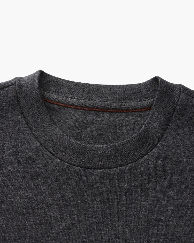 Sweat-Shirt Col Rond Mélange Modal Classique