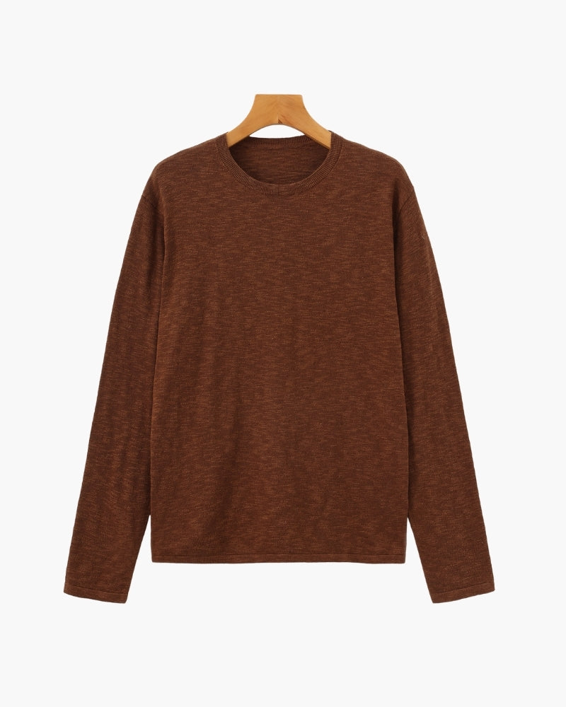 Col Rond Essentiel Lin-Coton