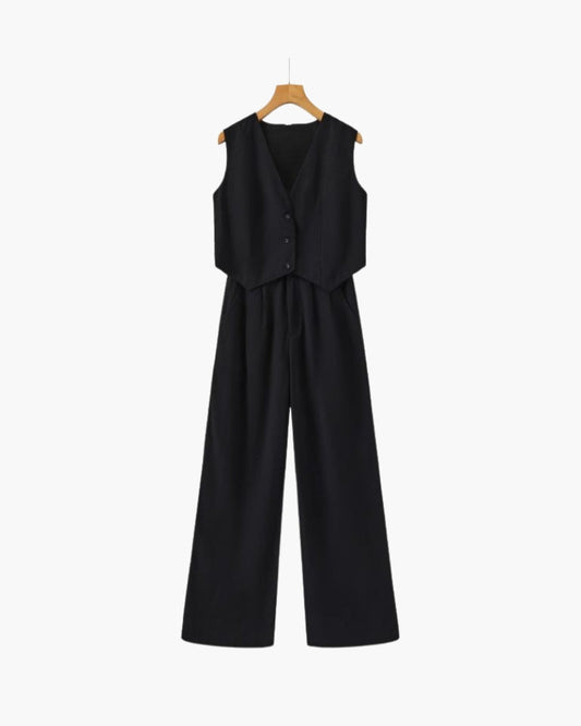 Classy Lady - Ensemble Deux Pièces en Lin