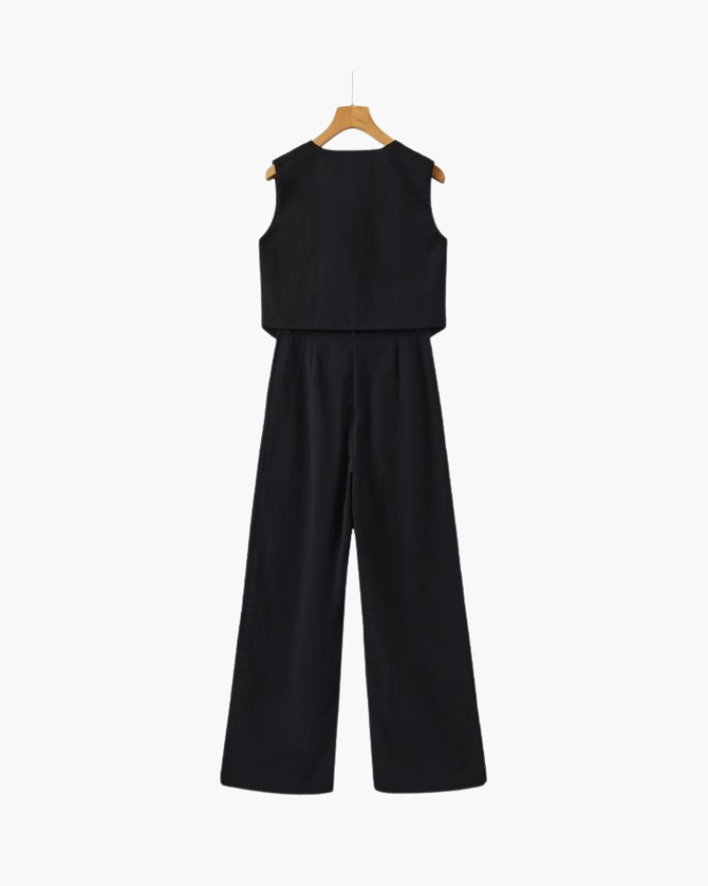 Classy Lady - Ensemble Deux Pièces en Lin