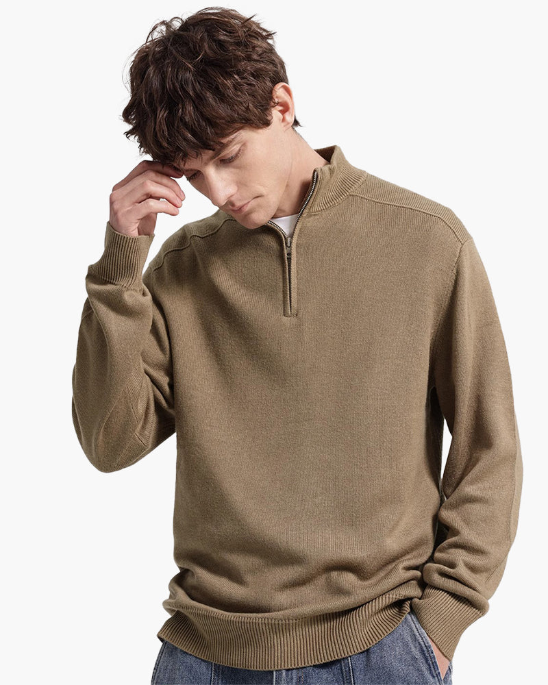 Pull Zippé 100% Laine Mérinos