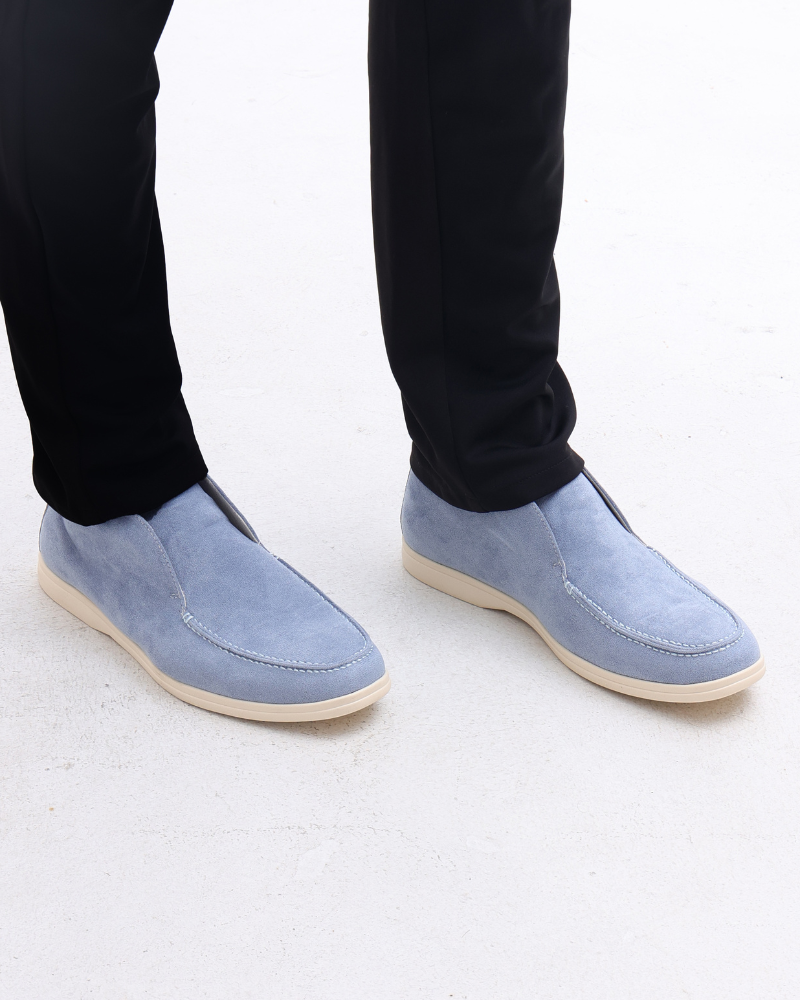 Mocassins Hauts en Daim Old Money